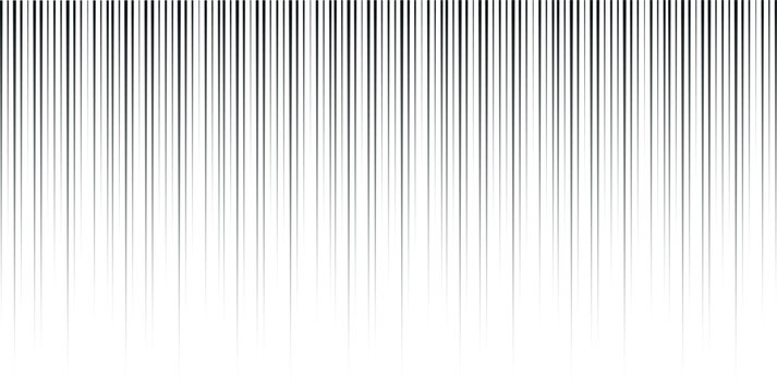 Manga style vertical speed lines effect isolated on white background. Abstract Vertical Striped Background with Gradient Shadow Effect for Modern Graphic Design and Minimalist Texture.