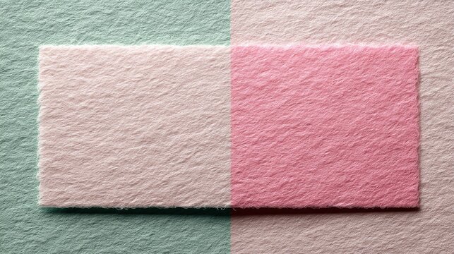 A textured surface divided into four quadrants with pastel colors: green, beige, pink, and a slightly darker pink, abstract combo green background for kids
