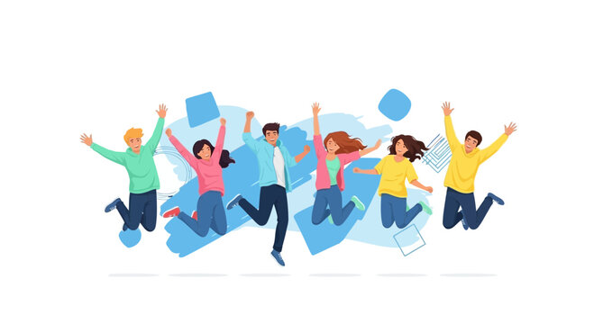 Group of Diverse People Celebrating Joyful Moment 13.