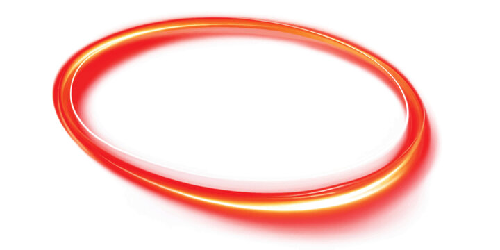 Abstract glowing red circular light frame with abstract background illuminated creative artistic movement sparkling conceptual ethereal mystical circular