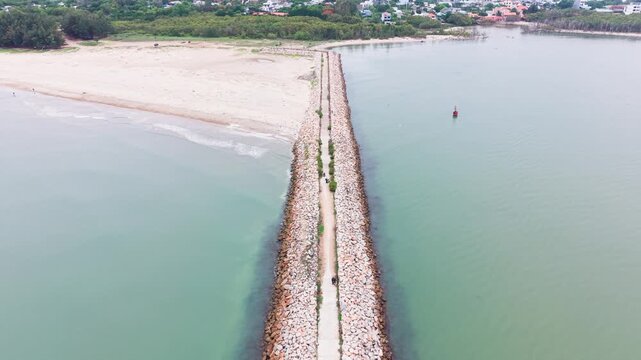 Exploring bo ke loc an in phuoc hai near the water