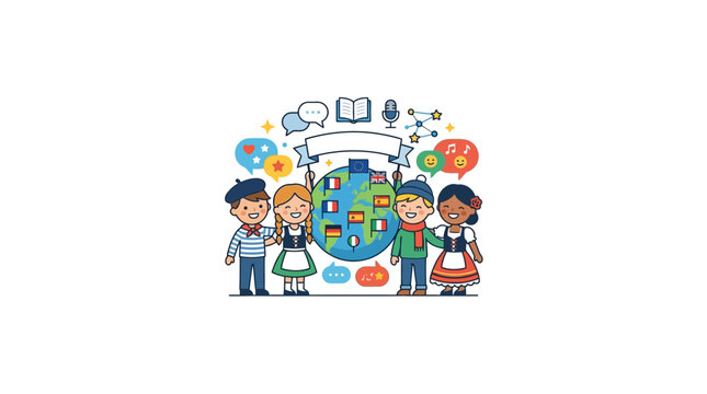 Children Learning Languages Around the World