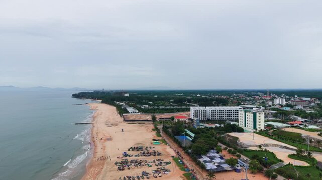 Enjoying the beach and activities at Cong vien ven bien in Ho Tram