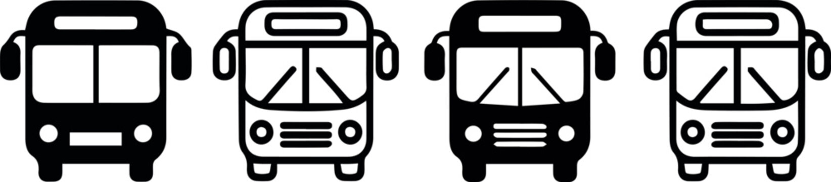 Bus icons for fleet management and tracking