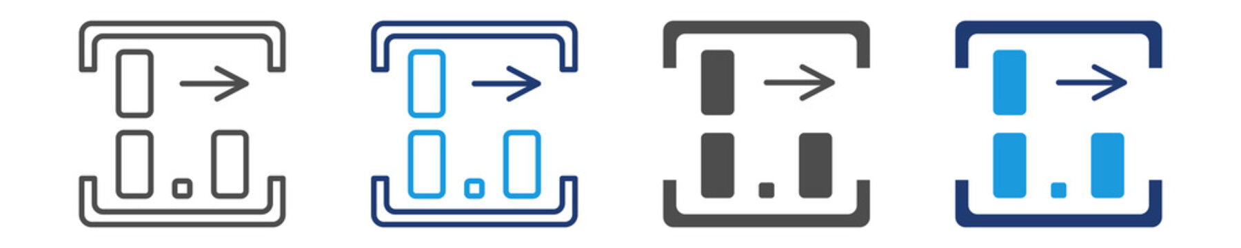 decimal icon set multiple style