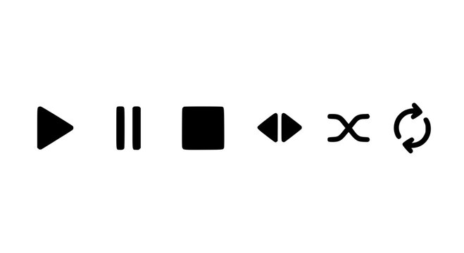 vector illustration of a music player