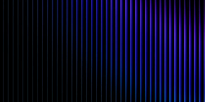Dark abstract background with vertical parallel lines and purple gradient