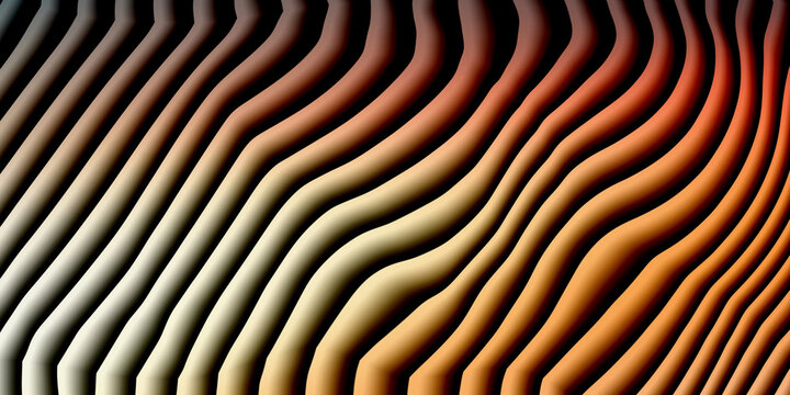 Abstract curving parallel lines with warm gradient effect parallel abstract
