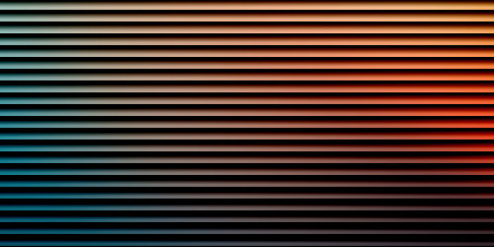 Horizontal parallel lines abstract graphic pattern with gradient color shift
