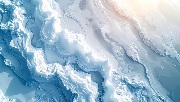 Iceberg Aerial View Melting Climate Change.
