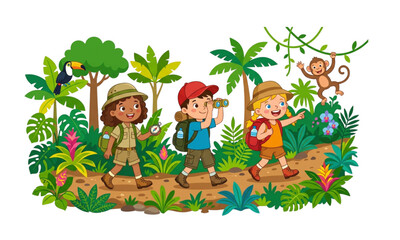 Obraz premium Jungle Exploration Adventure