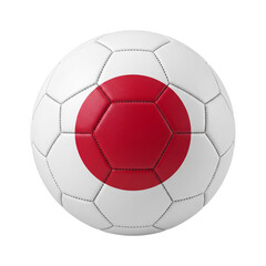 Fototapeta premium Football soccer ball with flag colors isolated object