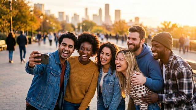 Multicultural Friends Celebrating Together in a Joyful Friendship Day Gathering