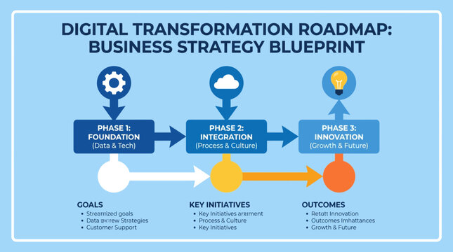 Digital Transformation Roadmap Business Strategy Blueprint