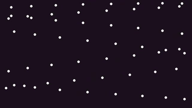 Minimalist dark background with scattered white dots forming an abstract starfield pattern