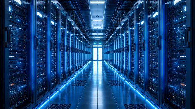 Looping Data Center Corridor with Cloud Computing and AI Infrastructure