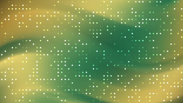 gold green gradient background blurry with a white tiny square pixel grid matrix pattern, suitable for modern design projects. Perfect for backgrounds.