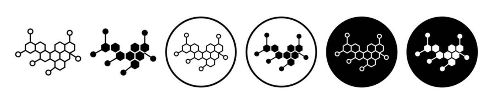 Hormones icon. Editable stroke and filled. Pixel perfect