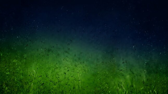 Green Football Pitch Grass Surface Fading into Night Background