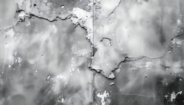 Cracked and weathered concrete surface texture.