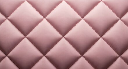 Fototapeta premium Elegant pink quilted fabric background with soft lighting and textured diamond pattern suitable for luxury home decor and fashion design projects