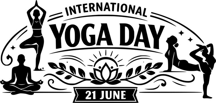 International yoga day vector design 