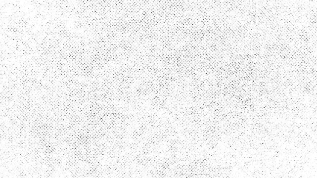 Animated White Halftone Dot Grunge Texture Background Overlay Loop.Vintage paper style motion graphic with abstract gray halftone pattern and noise grain effect.video effect for video editing.