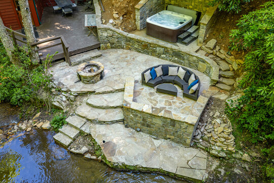 waterfall backyard