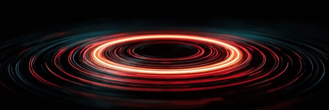 An abstract voice command interface featuring a radiating circular menu design, symbolizing futuristic, user-friendly technology and digital interaction in a sleek visual style.