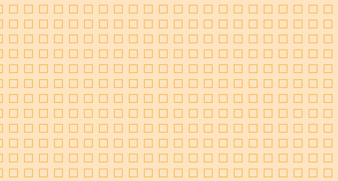 abstract creative orange outline square dot pattern.