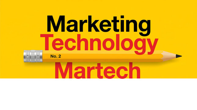 Marketing, Technology, Martech, Pencil, Business Concept