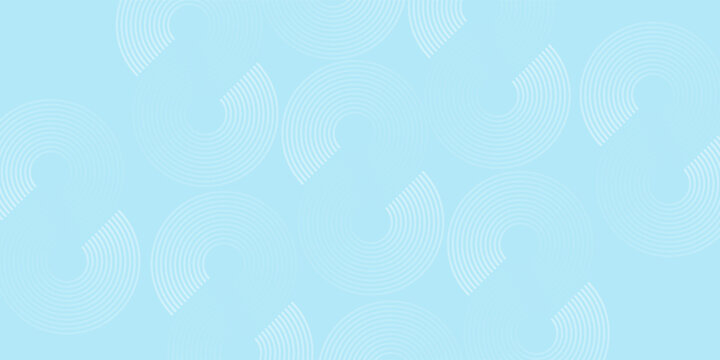Simple abstract background  blue white gradations  circle effect shape memphis blur