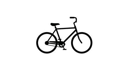 Naklejka premium A detailed illustration of a bicycle with wheels and handlebars