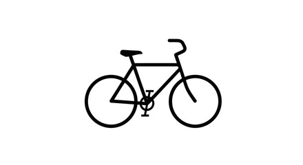 Obraz premium A detailed illustration of a bicycle with wheels and handlebars