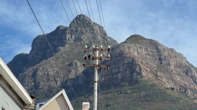 Devils Peak as seen From Mowbray in Cape Town, South Africa