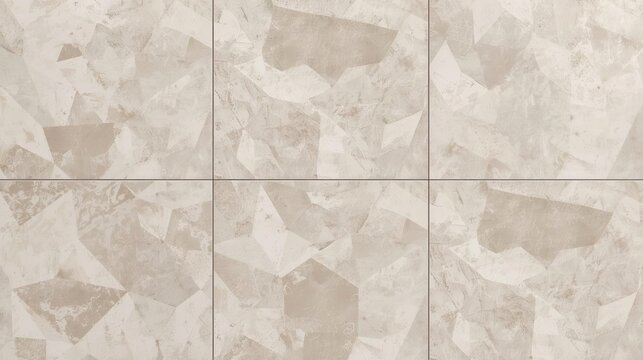 Beige Geometric Stone Tile Pattern with Minimal Modern Texture