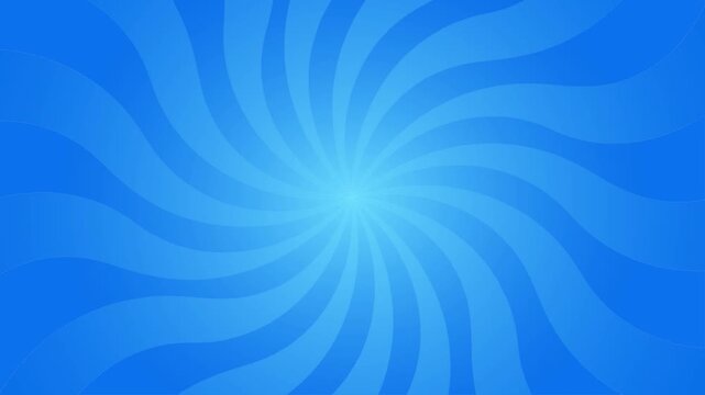 Blue spiral wave motion background with soft radial swirl animation