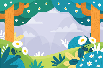 spring season floral decorative background illustration © Nova