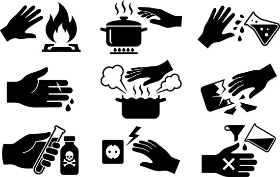Warning signs for hazardous situations