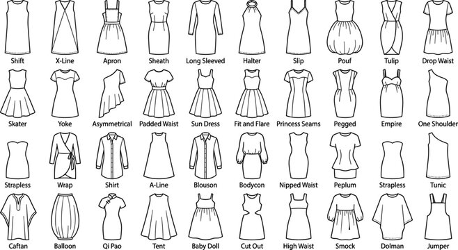 cuts of dresses names What Kind of Dress Is This?