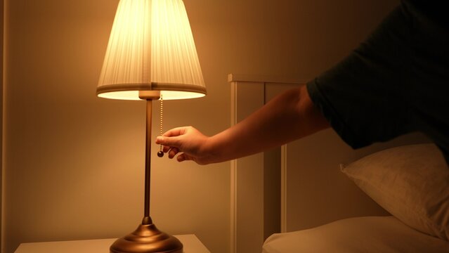 Turning off the soft yellow light in the bedroom marks the start of sleep, supports a healthy circadian rhythm, saves power, creates a peaceful mood, and reduces blue light exposure at night.
