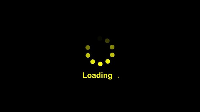 Loading Bar Progress Animation: UI Design Elements for Software Installation, Web Buffering, and Data Download Loop