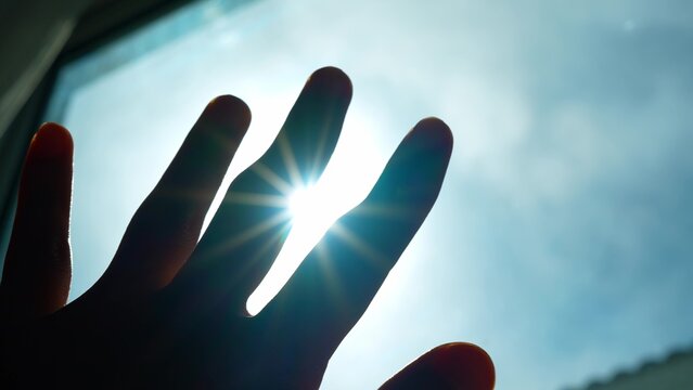 Stopping midday sun with your hand captures the ideas of creating comfort, personal agency, and responding to intensity. It&rsquo;s about awareness, adaptation, limits, and conscious choices in daily life.
