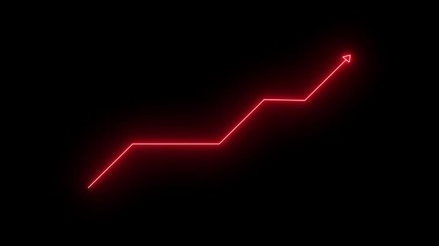 Neon Arrow Moving Icon Animation: Glowing Directional Pointer Loop for Cyberpunk and Web UI