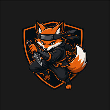 Animal logo mascot illustration shows cute professional character in clean modern vector style