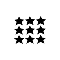 Obraz premium Black star on white background. Black star icon featured in vector design illustration, perfect for web button decoration or festive celebration symbol.