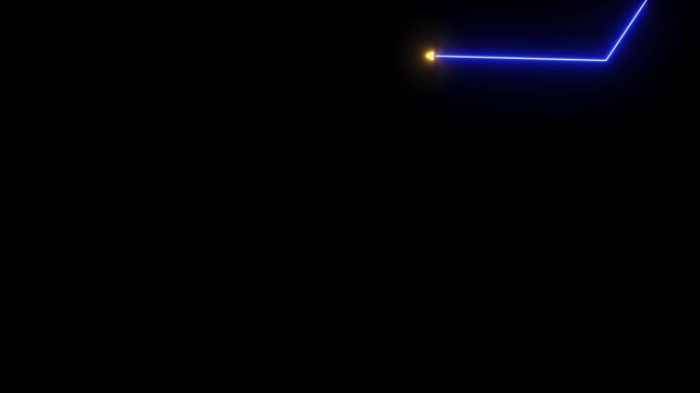 Down curve arrow animation, Falling prices concept arrow animation.