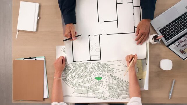 Person Studies Detailed City Land Map