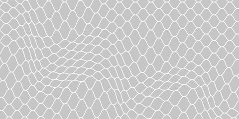 Curved net pattern. Seamless design for sportswear or equipment like soccer goals, volleyball nets, basketball hoops, hockey nets, and athletic gear. eps 10 © isma