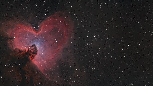 Heart nebula, ic 1805, in cassiopeia, a star-forming region